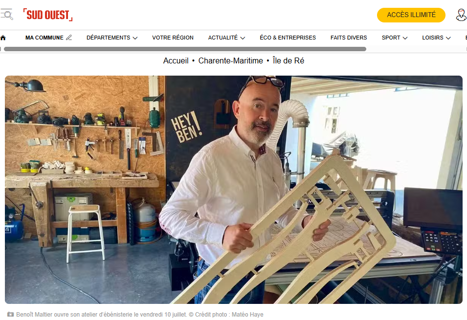 Hey Ben ! dans Sud-Ouest : quand les métiers manuels changent des vie