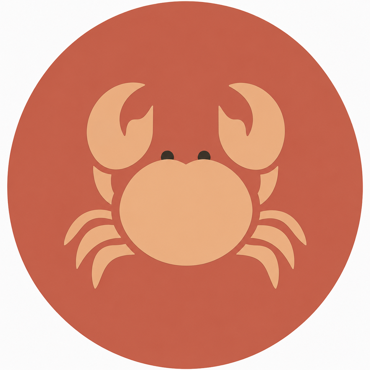 Assise en contreplaqué bouleau et linoléum motif crabe beige sur fond rouge. Produit fabriqué par Hey Ben !, atelier d'ébénisterie à Loix sur l'île de ré fondé par Benoît Maltier