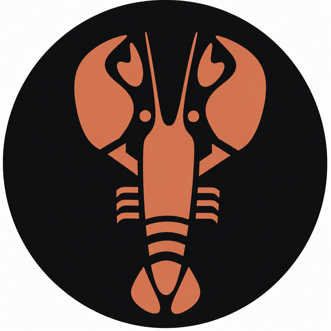 Assise en contreplaqué bouleau et linoléum motif homard rouge  sur fond noir. Produit fabriqué par Hey Ben !, atelier d'ébénisterie à Loix sur l'île de ré fondé par Benoît Maltier