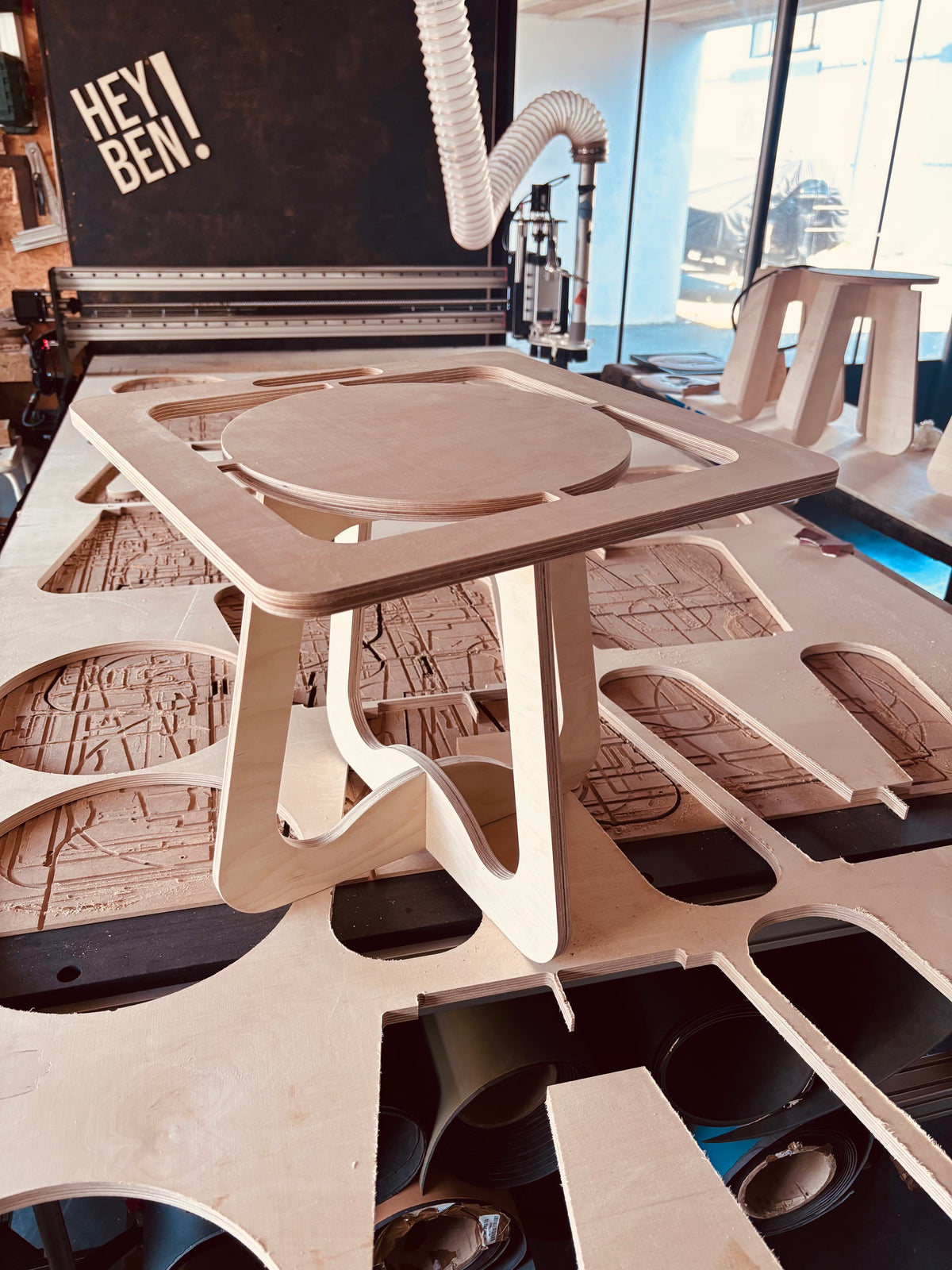 CNC mekanika de l'atelier Hey Ben et maison Benoît maltier à Loix sur l'île de ré