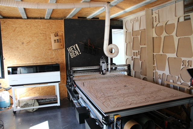 CNC mekanika de l'atelier Hey Ben et Maison Benoît Maltier à Loix sur l'île de ré