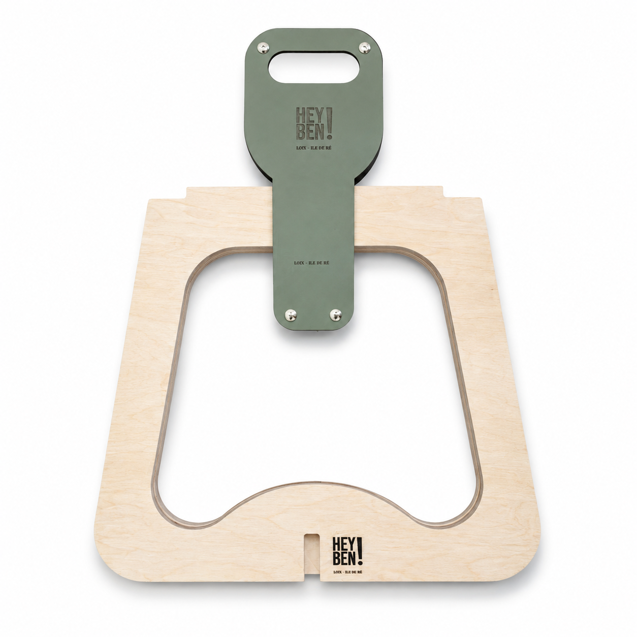Piètement "Ré-tro" pour tabouret Hey Ben !. Tabouret, chevet ou guéridon fabriqué entièrement dans notre atelier d'ébenisterie à Loix sur l'île de ré