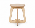 Tabouret, chevet ou guéridon en contreplaqué bouleau brut et poncé. A vous de le personnaliser selon vos souhaits. Produit fabriqué par Hey Ben !, atelier d'ébénisterie à Loix sur l'île de ré